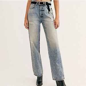 Boyish X Free People Ziggy High Rise Straight Jeans His Girl Friday‎ 27